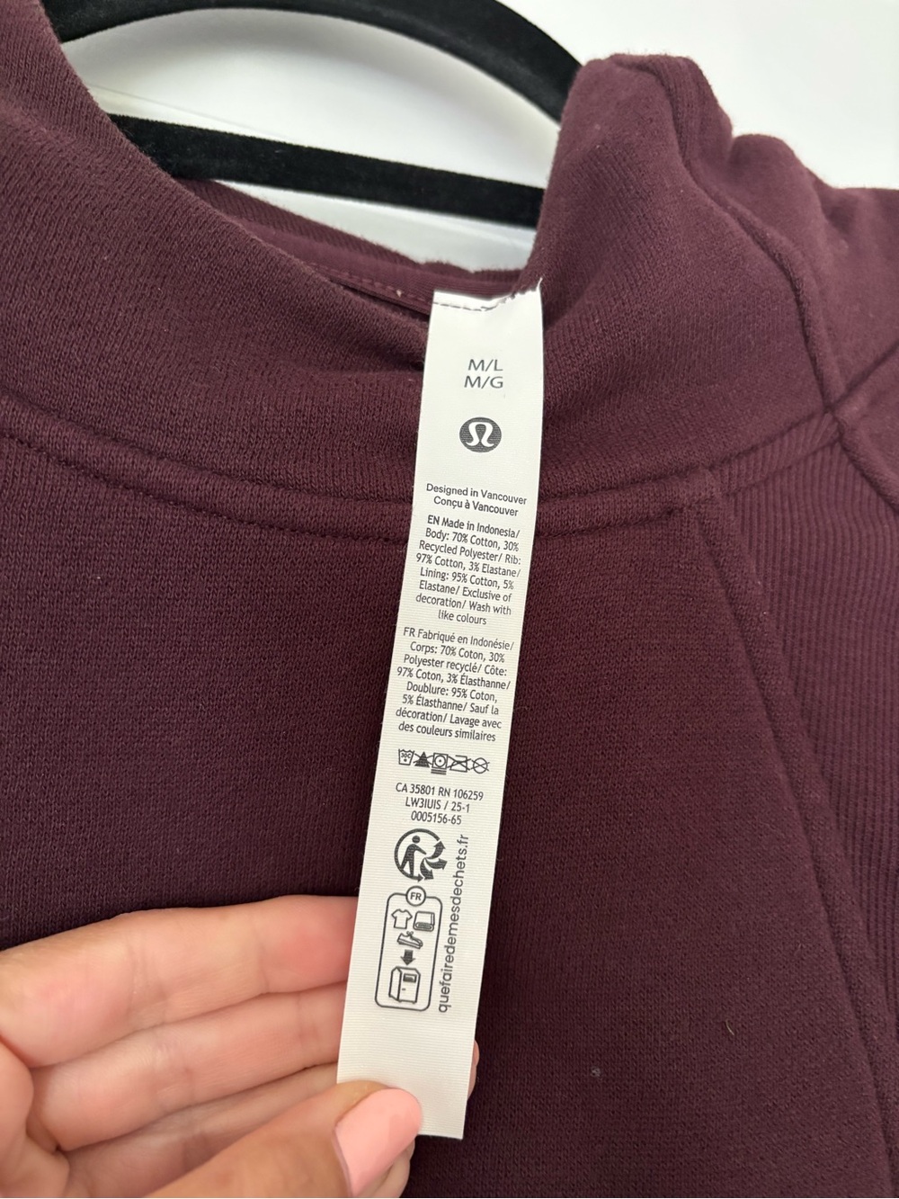 Lululemon Scuba Oversized Side-Slit Hoodie, Size M/L - Picture 4 of 12